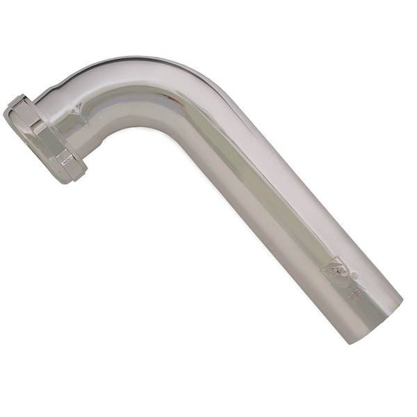 Jones Stephens 1-1/4in. x 12in. Chrome Plated Brass Slip Joint Waste Arm 22 Gauge P38036 - main